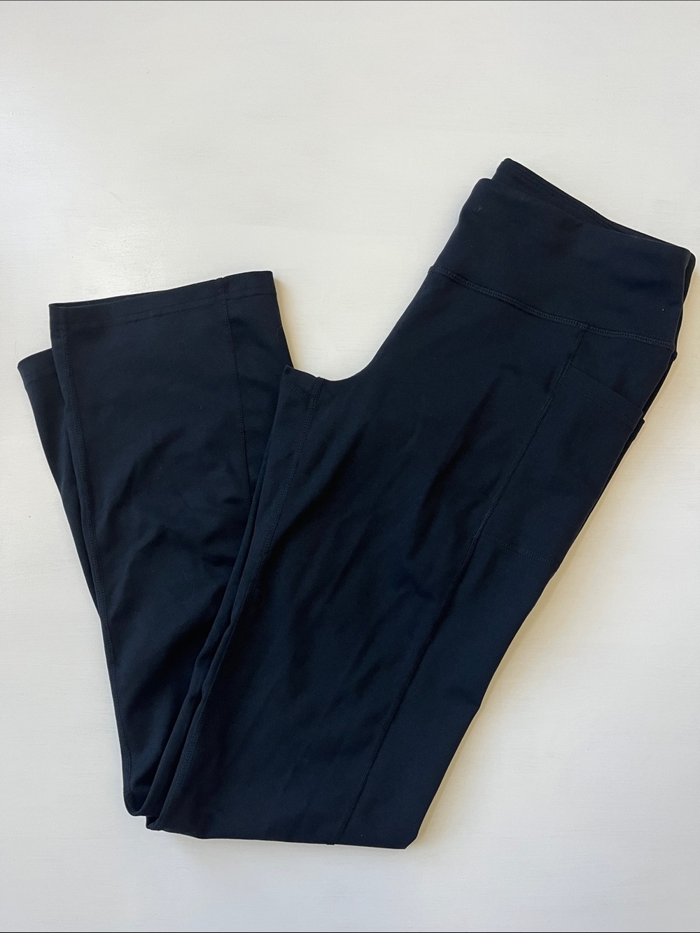 Skechers High-Waist Black Flare Active Pants